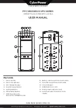 CyberPower AVR CP850PFCLCD User Manual preview