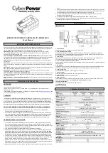 CyberPower BR650ELCD-UK User Manual preview