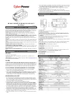 CyberPower BR700ELCD User Manual preview