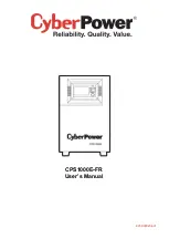 Preview for 1 page of CyberPower CPS1000E-FR User Manual