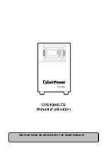 Preview for 15 page of CyberPower CPS1000E-FR User Manual