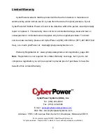 Предварительный просмотр 6 страницы CyberPower CPS140CHI User Manual