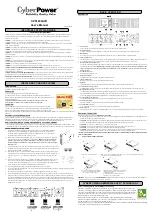 CyberPower CPS1500AVR User Manual предпросмотр