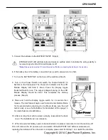 Предварительный просмотр 8 страницы CyberPower CPS1500PIE User Manual