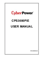 Preview for 1 page of CyberPower CPS3000PIE User Manual