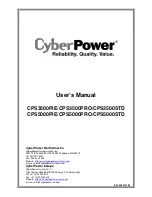 Предварительный просмотр 1 страницы CyberPower CPS3500PIE User Manual