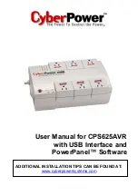 CyberPower CPS625AVR User Manual предпросмотр