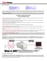 Предварительный просмотр 2 страницы CyberPower CPS700AVR User Manual