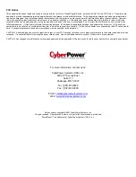 Предварительный просмотр 15 страницы CyberPower CPS700AVR User Manual