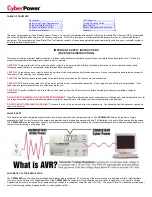 Предварительный просмотр 2 страницы CyberPower CPS900AVR User Manual