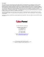 Предварительный просмотр 15 страницы CyberPower CPS900AVR User Manual