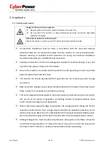 Preview for 19 page of CyberPower CPSPV10000ETL-S User Manual