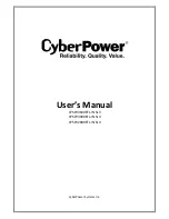 CyberPower CPSPV2000ETL-IN SLV User Manual preview