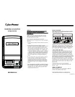 Preview for 1 page of CyberPower CPUAC1U1300 User Manual