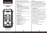 CyberPower CSP806U User Manual предпросмотр