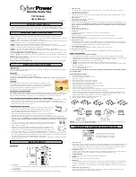 CyberPower CST1300ALU User Manual preview