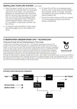 Preview for 4 page of CyberPower CST1500S User Manual