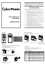 CyberPower CyberShield DTC36U12V3-G User Manual preview