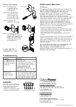 Preview for 2 page of CyberPower ENVIROSENSOR User Manual