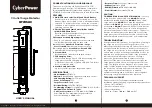 Предварительный просмотр 1 страницы CyberPower HT705UC User Manual