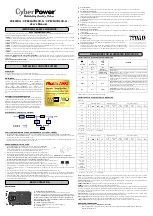 CyberPower LE825DG User Manual preview