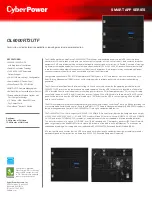 CyberPower OL6000RT3UTF Specifications preview