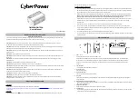 CyberPower OM500A User Manual preview