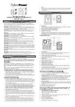 CyberPower OM750ATLCD User Manual preview