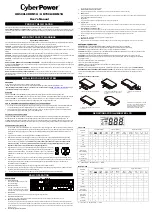 CyberPower OR500LCDRM1U User Manual preview