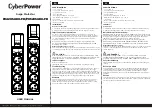 Предварительный просмотр 1 страницы CyberPower P0420SUD0-FR User Manual