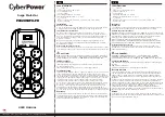 Предварительный просмотр 1 страницы CyberPower P0820SUF0-FR User Manual