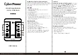 CyberPower P4WSU User Manual preview