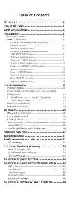 Preview for 2 page of CyberPower PDU13101 User Manual