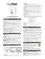 CyberPower PR2200ELCDSL User Manual preview