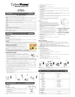 CyberPower PR750LCD User Manual preview