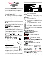 Предварительный просмотр 1 страницы CyberPower Professional Rack Mount UPS 2200VA User Manual