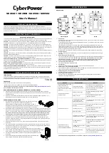 Предварительный просмотр 1 страницы CyberPower SE450G1 User Manual