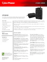 CyberPower Standby CP550HG Specifications preview