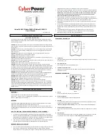 Preview for 1 page of CyberPower Value1200ELCD User Manual