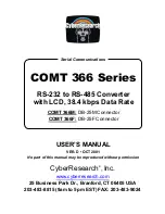 CyberResearch COMT 366F User Manual предпросмотр