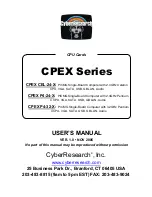 Предварительный просмотр 1 страницы CyberResearch CPEX CEL-24-X User Manual