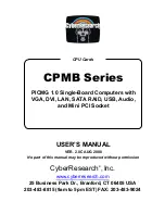 CyberResearch CPMB Series User Manual предпросмотр