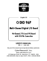 Предварительный просмотр 1 страницы CyberResearch CYDIO 96P User Manual