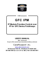 CyberResearch GFC IPM User Manual предпросмотр