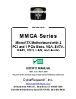 Preview for 1 page of CyberResearch MMGA Series User Manual