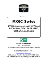 Preview for 1 page of CyberResearch MXGC Series User Manual