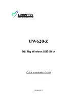 CyberTAN UW620-Z Quick Installation Manual preview