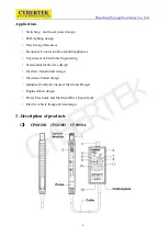 Preview for 4 page of Cybertek CP8000 Series Manual