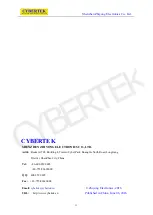 Предварительный просмотр 12 страницы Cybertek CPL8100A Manual