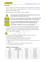 Предварительный просмотр 2 страницы Cybertek DP6000 Series Manual